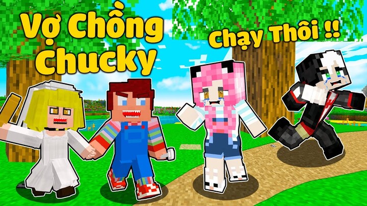 MỀU THỬ THÁCH 24H TIÊU DIỆT CÔ DÂU CỦA CHUCKY TRONG MINECRAFT*REDHOOD CHIẾN ĐẤU VỚI VỢ CHỒNG CHUCKY