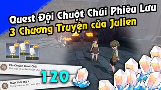 HSR | Vị trí 3 chương truyện của Julien - 120 Ngọc - Quest Đội Chuột Chũi Phiêu Lưu Honkai Star Rail