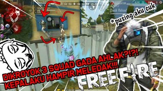 DITINGGAL SOLO VS SQUAD LAGII!! 1 SQUAD RATA DALAM 15 DETIK!! - GARENA FREE FIRE