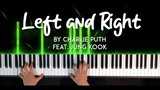 Left and Right by Charlie Puth feat. Jung Kook piano cover +sheet music