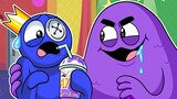 GRIMACE SHAKE Vs. BLUE! RAINBOW FRIENDS 2 Animation