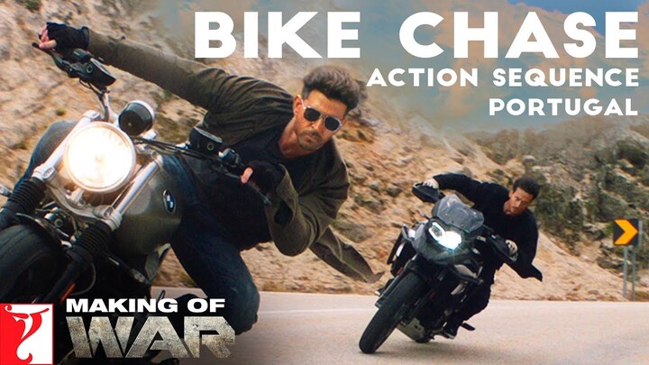 Making of War | Bike Chase Action Sequence - Portugal, Hrithik Roshan, Tiger Shroff, Siddharth Anand