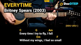 Everytime - Britney Spears (2003) Easy Guitar Chords Tutorial with Lyrics Part 2