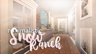 Minimalistic Snow Ranch | BLOXBURG
