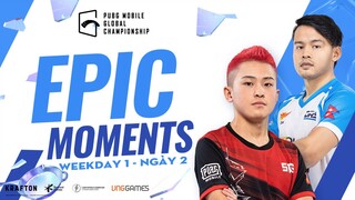 WEEKDAY 1 - NGÀY 2 | KHOẢNH KHẮC XUẤT THẦN PMGC 2021 | PUBG MOBILE