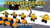 Reworked Golden Scout (SHOWCASE) | Tower Defense Simulator