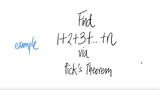 example Find 1+2+3+...+n via Pick's Theorem