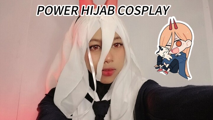 Tutorial Hijab Cosplay Power Chainsaw Man | #JPOPENT # bestofbest