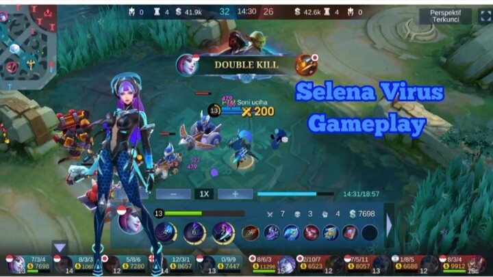 Selena Mid sekali kena Lele musuh auto tidur | MLBB Mobile Legend