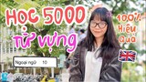 Cách học 5000+ TỪ VỰNG TIẾNG ANH trong 1 tháng | Chiến lược NHANH và HIỆU QUẢ nhất !!!