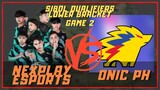 NEXPLAY EVOS VS ONIC PH | GAME 2 | SIBOL QUALIFIERS LOWER BRACKET