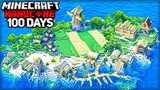 I Survived 100 Days on an ISLAND in Minecraft Hardcore