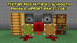 Texture Pack Faithful 64×64 Mcpe 1.16 Support Ram 2 Gb