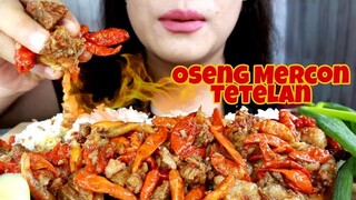 ASMR OSENG MERCON TETELAN EXTRA CABE RAWIT UTUH | ASMR MUKBANG INDONESIA | EATING SOUNDS