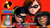 SIMS 4 | CAS | Incredibles female CAST+ one suprise character🦸‍♀✨ Satisfying CC build + CC LIST