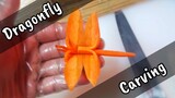 How to make decoration for sushi carrot dragonfly