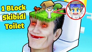 TÔ GÀ THỬ THÁCH 24H SINH TỒN 1 BLOCK SKIBIDI TOILET TRONG MINECRAFT*1 BLOCK QUÁI VẬT BỒN CẦU