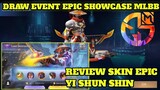 DRAW EVENT EPIC SHOWCASE NOVEMBER!!! REVIEW SKIN EPIC YI Sun-sin  - MLBB