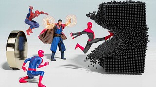 【自制动画】三只蜘蛛侠和奇异博士对抗邪恶磁铁