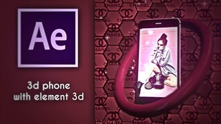 3d phone with element 3d || After Effects Tutorial