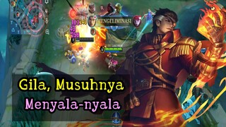 Gila Musuhnya Menyala-nyala Wi !