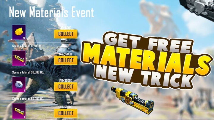 FREE MATERIALS PUBG MOBILE NEW EVENT | HOW TO GET MATERIALS | AMAZING REBATE EVENT
