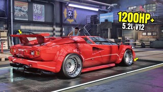 Need for Speed Heat Gameplay - 1200HP+ LAMBORGHINI COUNTACH Customization | Max Build