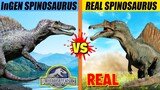 Spinosaurus Fight: Jurassic World vs Real Life | SPORE