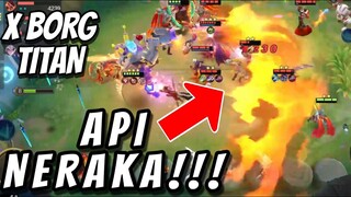 AKHIRNYA BIKIN X-BORG TITAN MODE!! API NYA 1 LAYAR CUKKK!