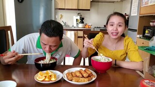 Vợ làm món bún bì chả giò | Cuộc sống Nhật | ÚT ĐẠT #150