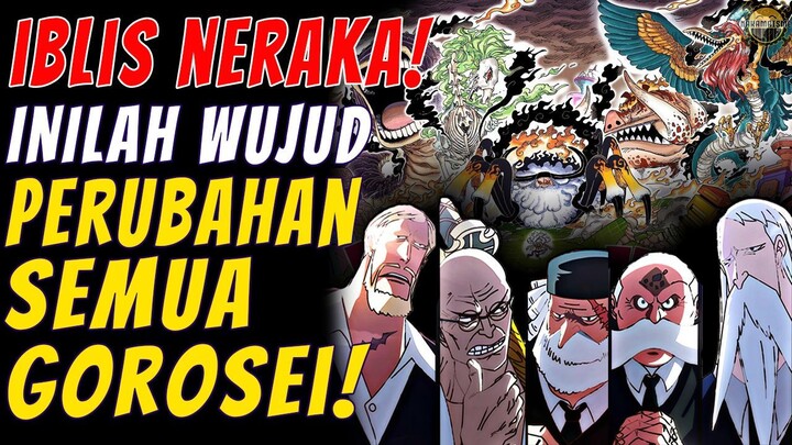 Inilah Wujud Perubahan 5 Gorosei! Yang Terakhir Paling Epic! - Update One Piece Chapter 1110