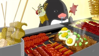 심부름 중에 길거리 분식 먹방 /Korean street food/ ASMR /MUKBANG ANIMATION / 사실만만 / Sasilmanman