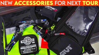 She Gifted Me New Accessories For My Next Tour | GIVI bike tank bag, Riding vest | Mirza Anik