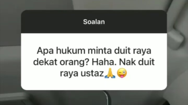 apa hukum minta duit raya??