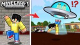 NAG PRANK AKO GAMIT ANG ALIEN UFO sa UWU CITY sa Minecraft PE