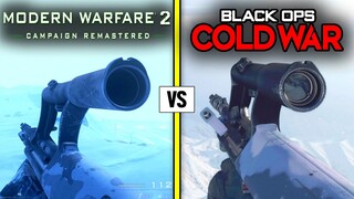 Call of Duty Black Ops COLD WAR vs MW2 Remastered — Weapons Comparison
