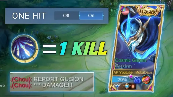 THIS IS WHY GUSION IS GETTING A NERF! INSANE 1 SHOT KILL CHEAT ACTIVATED! GUSION BUILD 2022 - MLBB