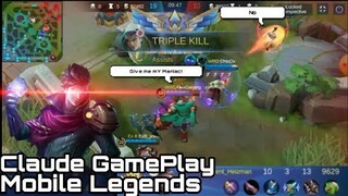 Claude GamePlay (MANIAC?!) - Mobile Legends - Silent_Heizman