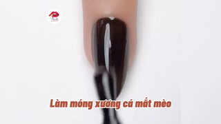 Làm móng xương cá mắt mèo