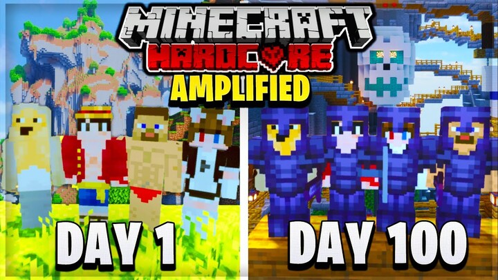 We Survived 100 Days In Hardcore Minecraft Amplified, And Here's What Happened...