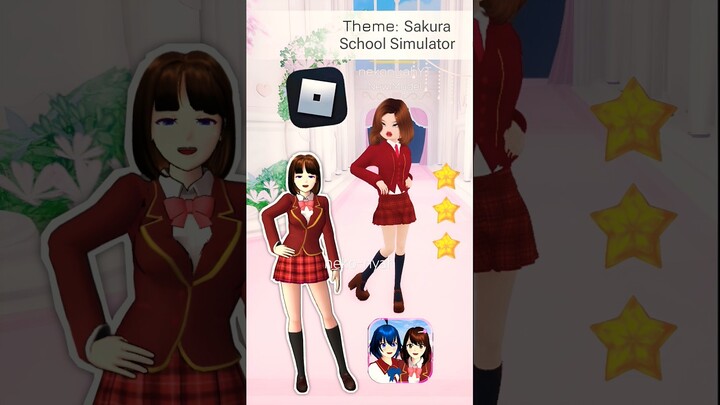 Recreating Rina in Roblox game 😍✨ #sakuraschoolsimulator #shorts #roblox #viral #trending #trend