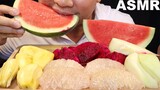 ASMR 🍉 EATING TROPICAL FRUITS | NO TALKING | REAL EATING SOUNDS