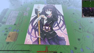 Pixel Art in Minecraft: Tohka Yatogami