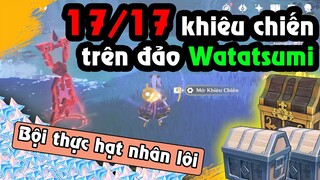 17 địa điểm khiêu chiến trên đảo Watatsumi - Bội thực hạt nhân lôi :( | Inazuma Genshin Impact