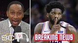 Stephen A. concern Joel has torn ligament in thumb, but Embiid has vowed to play through injury