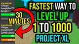 How to Level Up Faster in Project XL 1000 lvl in 30 minutes!