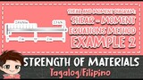 Shear and Moment Diagram (Equations Method) | Example #2 | Strength of Materials (Filipino)