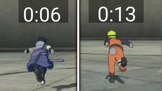 Who's FASTER Sasuke vs Naruto All Ages | Naruto ultimate ninja storm 4