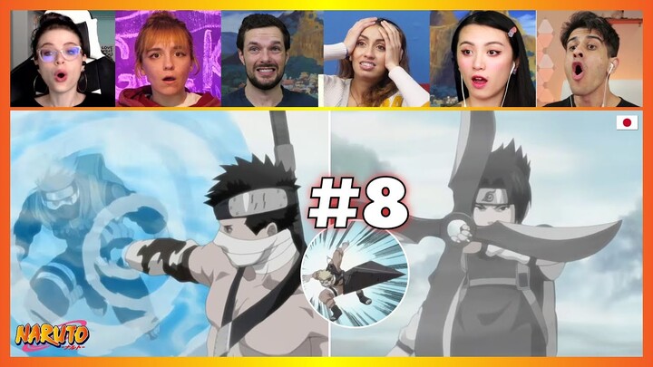 Naruto Sasuke vs Zabuza | Naruto Episode 8 | Reaction Mashup ナルト