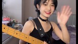 "Sick Love" of Red Hot Chilli Peppers was covered by a girl with bass